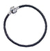 The Carat Shop Harry Potter Black Leather Bracelet for Slider Charms Small- HP0029-18