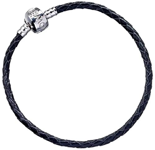 The Carat Shop Harry Potter Black Leather Bracelet for Slider Charms- HP0029-21
