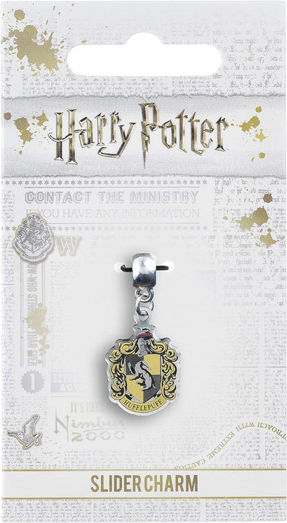 Official Harry Potter Jewellery Hufflepuff Crest Slider Charm Bead