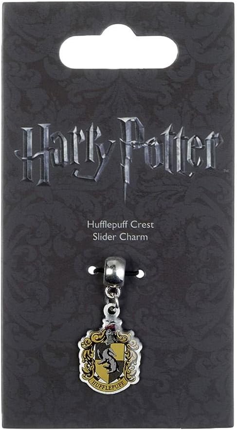 Official Harry Potter Jewellery Hufflepuff Crest Slider Charm Bead