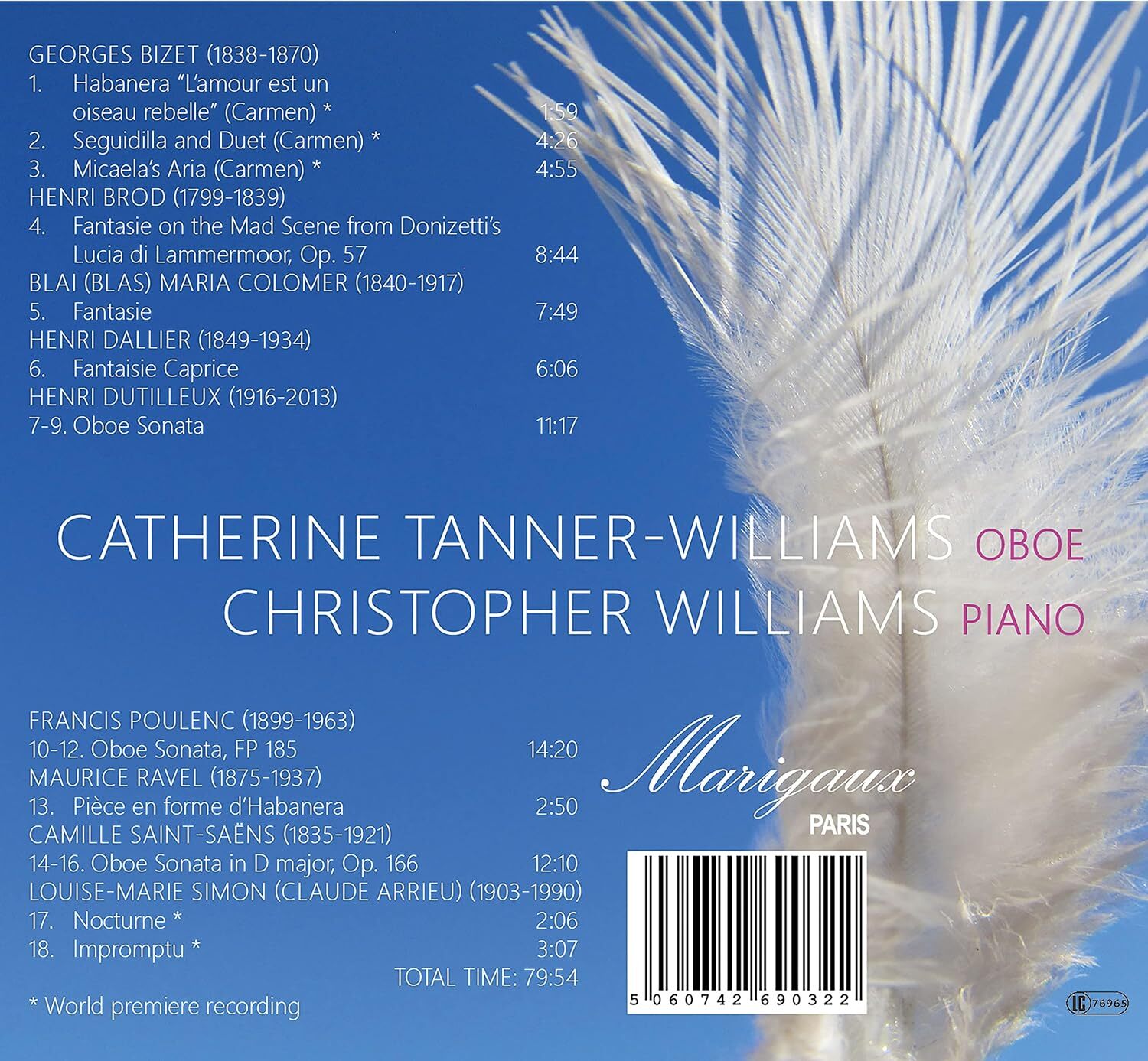 Love Is a Rebellious Bird: French Music for Oboe and Piano
