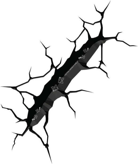 3D Light FX 816733002187 Marvel Captain America Shield 3D Wall Light, Red, White and Blue