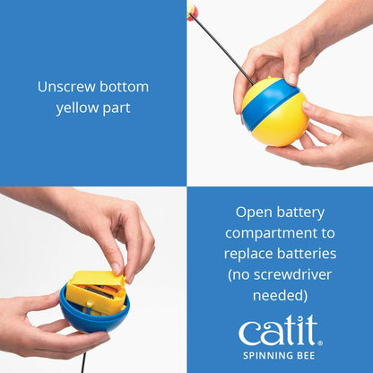 Catit Play Spinning Bee Interactive Cat Toys