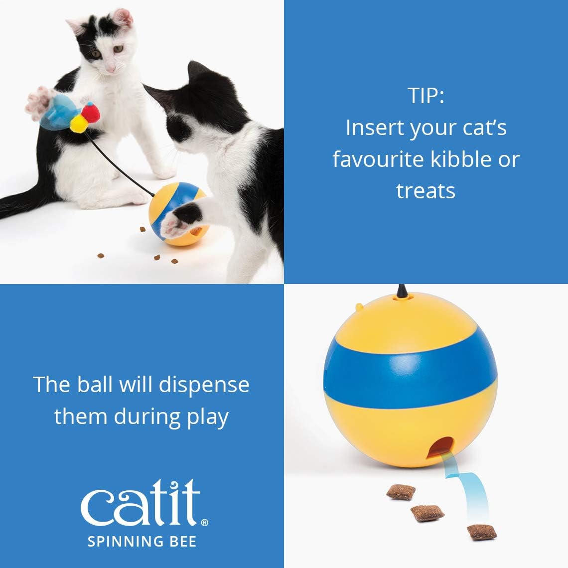 Catit Play Spinning Bee Interactive Cat Toys
