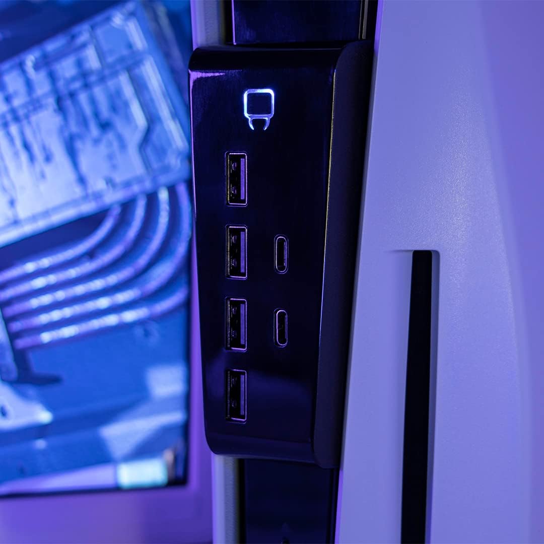 Venom 6-Port USB Hub - Includes 4 x USB 2.0 and 2 x USB Type C (PS5) PS5 Original