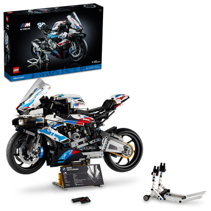 LEGO 42130 Technic BMW M 1000 RR Motorbike Model Kit for Adults, Build and Display Motorcycle Set with Authentic Features, Vehicle Gift Idea