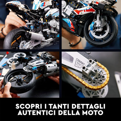 LEGO 42130 Technic BMW M 1000 RR Motorbike Model Kit for Adults, Build and Display Motorcycle Set with Authentic Features, Vehicle Gift Idea
