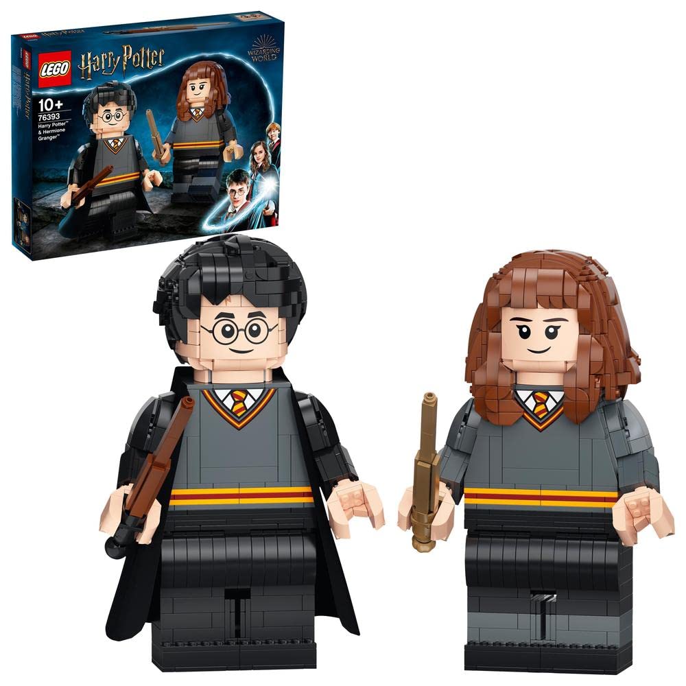 Lego Wizarding World Iconic Brick-Built Harry & Hermione 76393 Building Set
