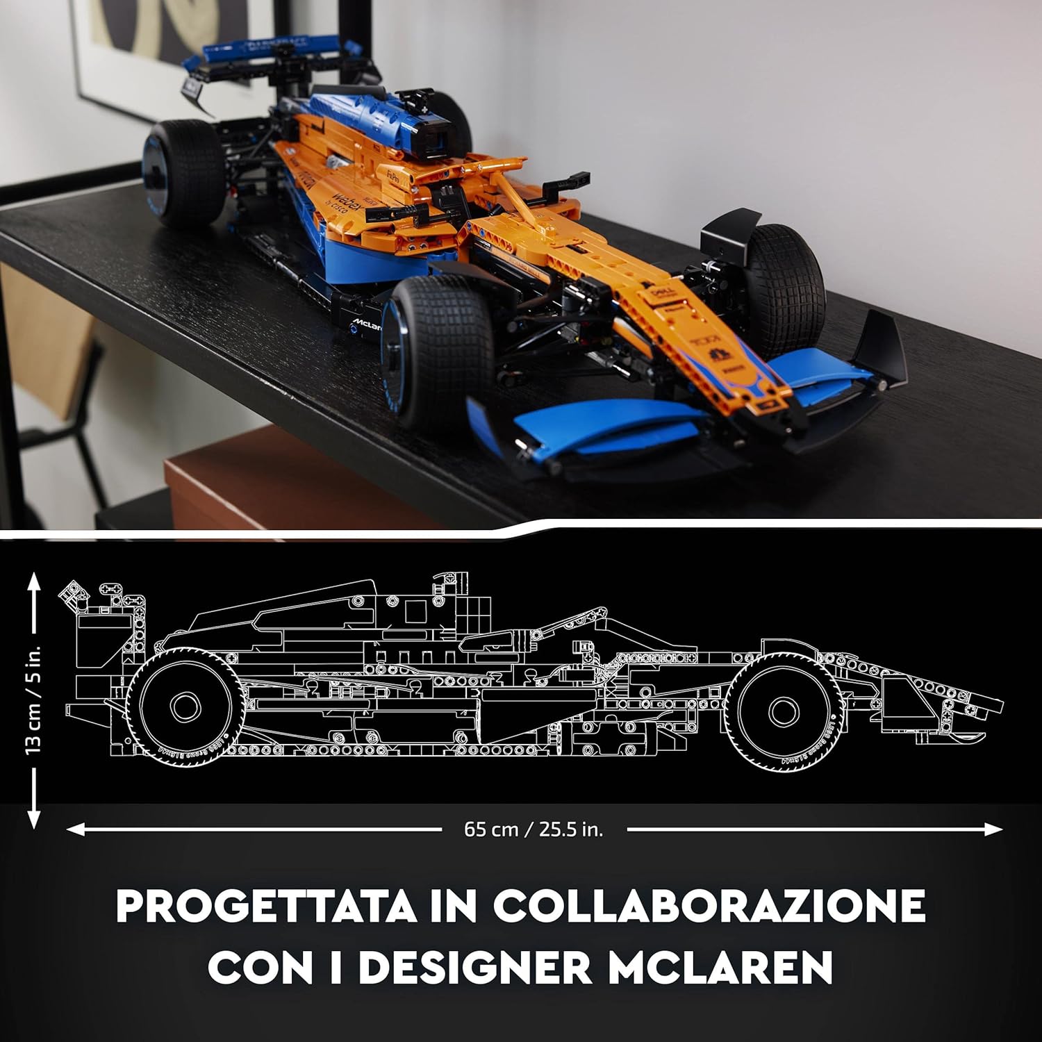 LEGO Technic McLaren Formel 1 Rennwagen, Set für Erwachsene, 1.434-teiliger F1-Motorsport-Modellbausatz, Geschenkidee für Männer, Frauen, Ihn, Sie, Ehemann, Sammlerstücke, Heimdekoration 42141