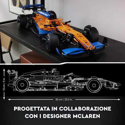 LEGO Technic McLaren Formel 1 Rennwagen, Set für Erwachsene, 1.434-teiliger F1-Motorsport-Modellbausatz, Geschenkidee für Männer, Frauen, Ihn, Sie, Ehemann, Sammlerstücke, Heimdekoration 42141