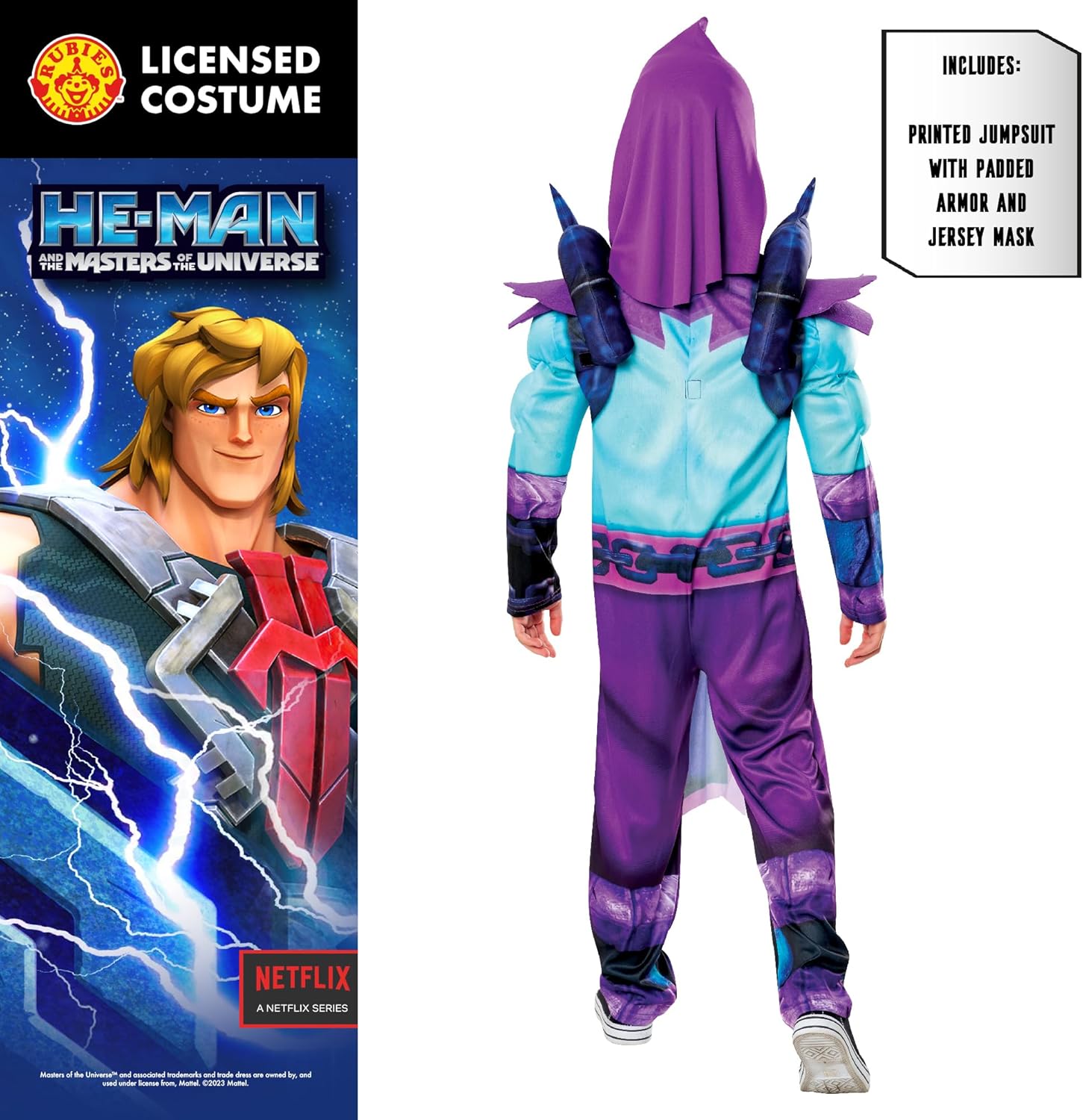 Rubie's Official Masters Of The Universe He-Man Skeletor Child Costume, Kids Fancy Dress