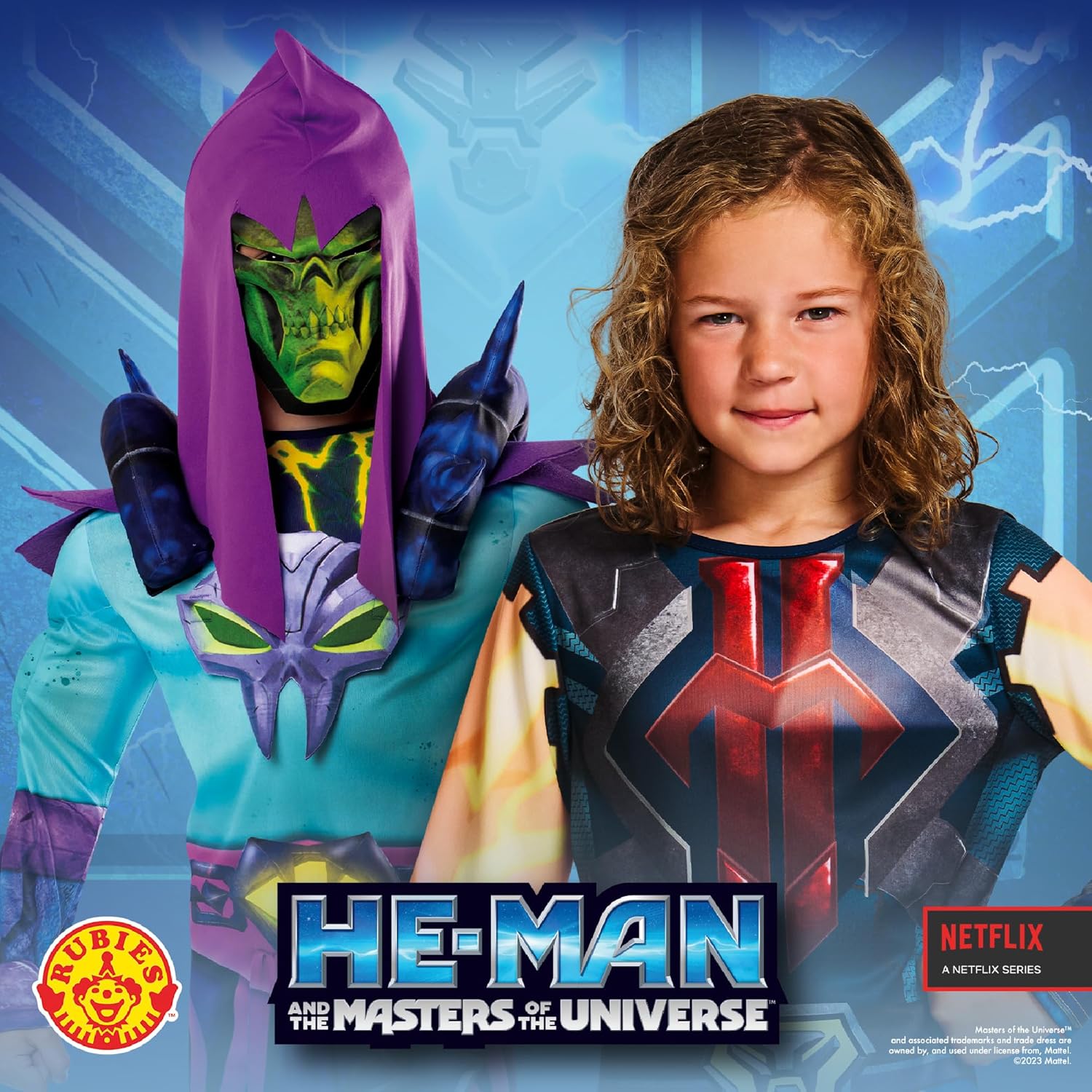 Rubie's Official Masters Of The Universe He-Man Skeletor Child Costume, Kids Fancy Dress