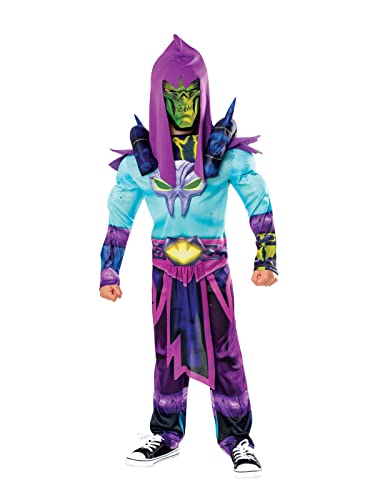 MOTU - KIDS SKELETOR DLX - FANCY DRESS COSTUME (SIZE: 7-8)