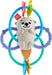 Fisher-Price Baby Rattle and BPA-Free Teething Toy with Flexible Rings for Newborns, Twist & Teethe Otter, HJW12