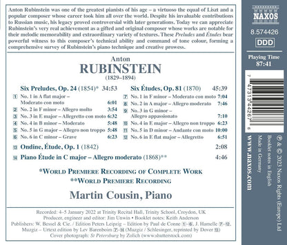 Anton Rubinstein: Preludes and Études