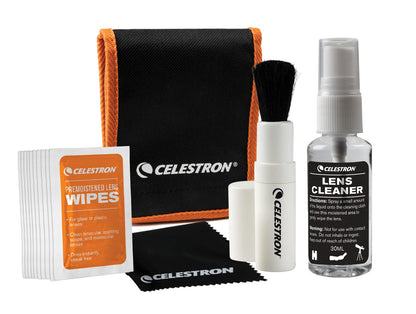 Celestron Lens Cleaning Kit & 18778 AC Adapter (Black