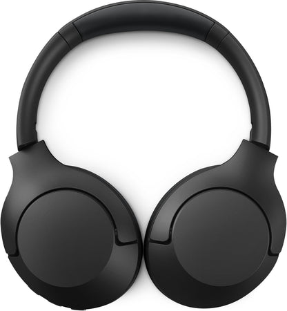 PHILIPS Audio TAH8506BK Over-Ear Wireless Active Noise Cancelling Pro Headphones | Offer Bluetooth 2 Device Multipoint Connectivity | Slim & Flat Folding Design | Deep Bass | 60 Hours Playtime