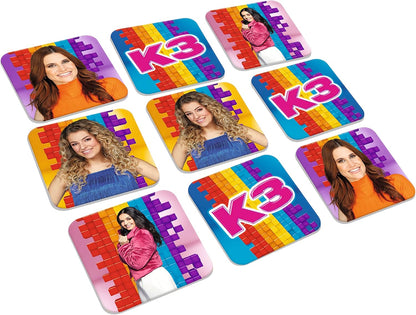 K3 : kartonnen 4 in 1 spel - met memo, domino, puzzel en lotto spel