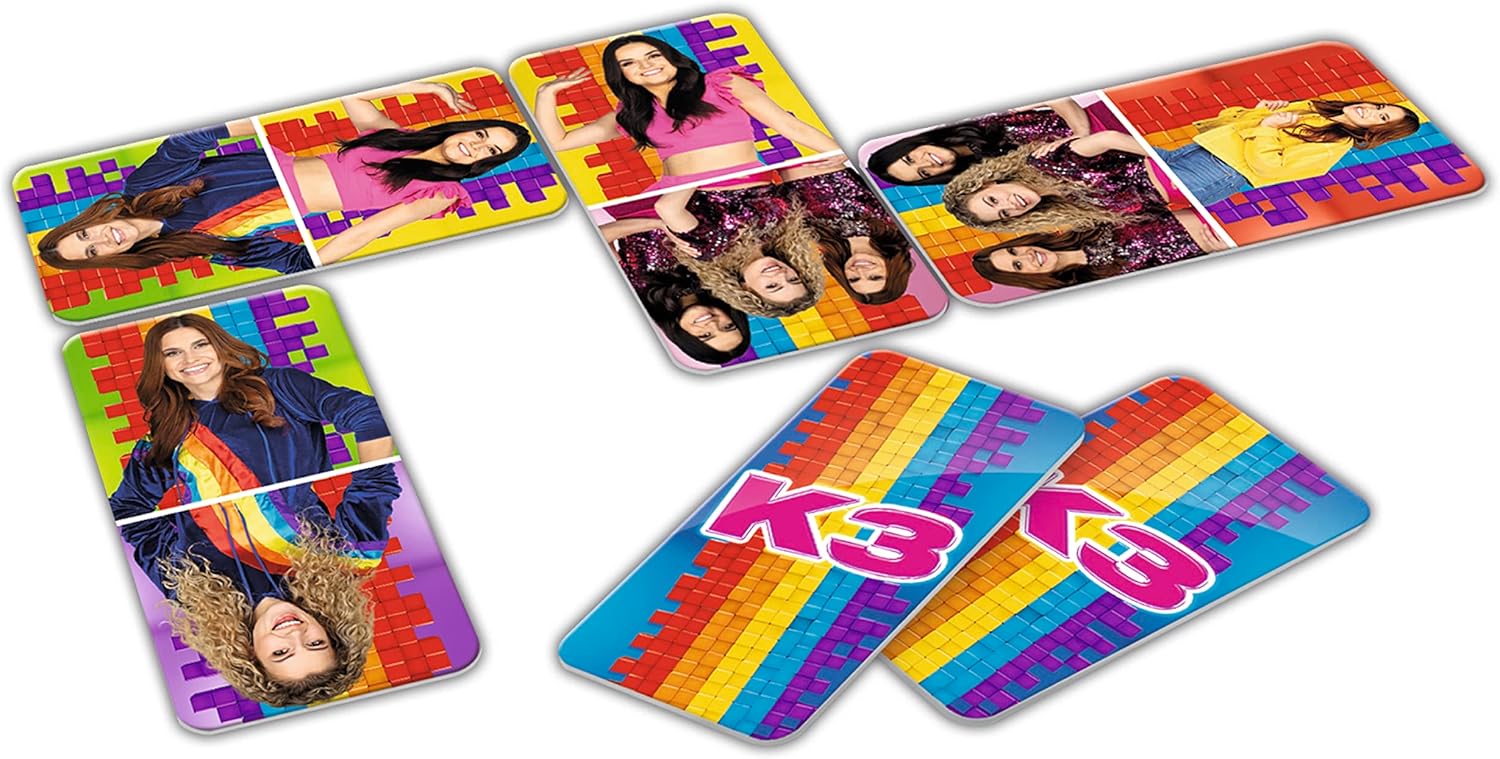 K3 : kartonnen 4 in 1 spel - met memo, domino, puzzel en lotto spel