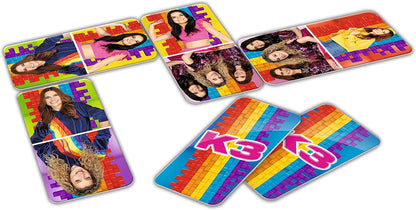 K3 : kartonnen 4 in 1 spel - met memo, domino, puzzel en lotto spel