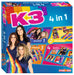 K3 : kartonnen 4 in 1 spel - met memo, domino, puzzel en lotto spel