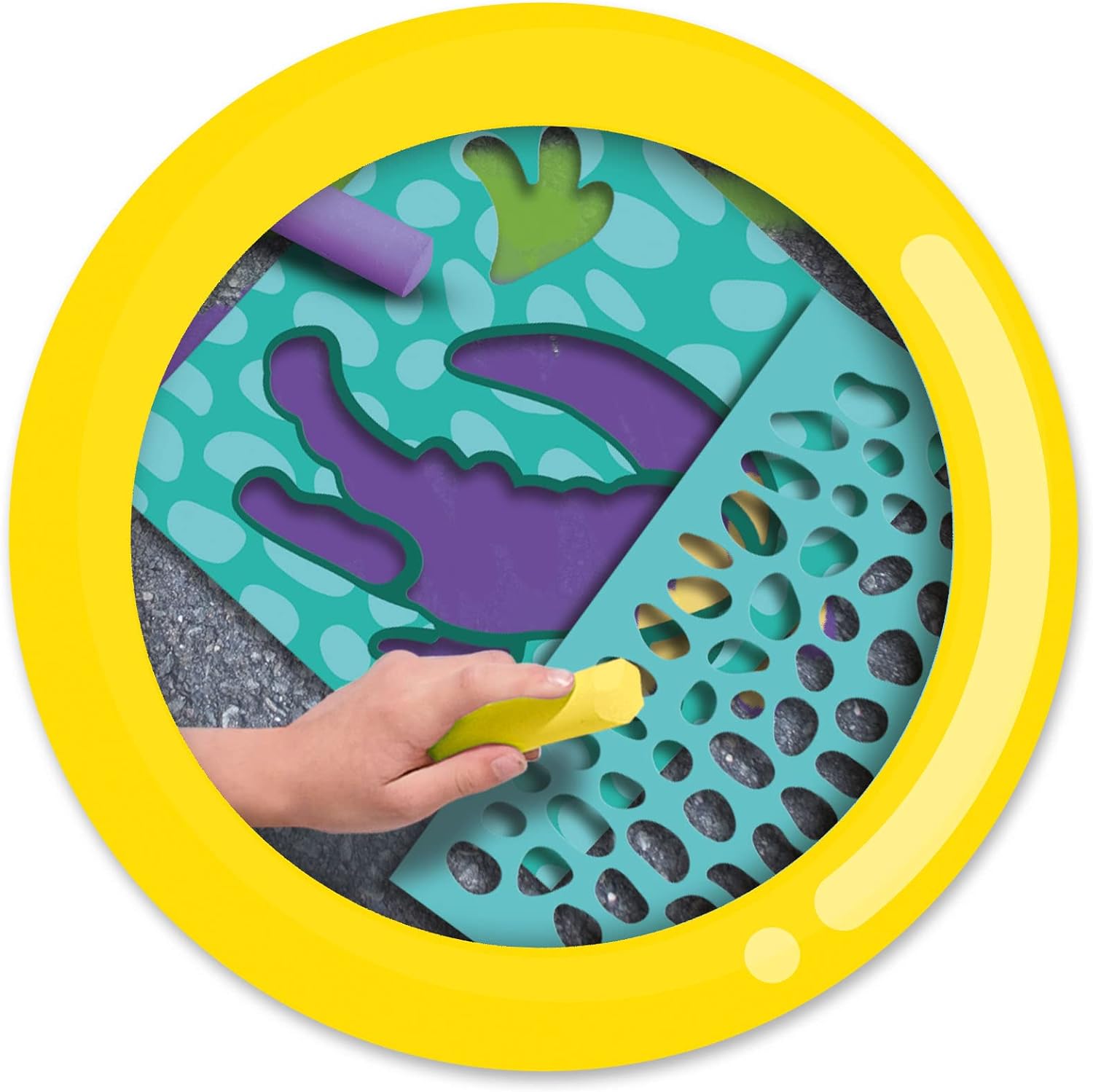SES Creative 02204 Playground Chalk Safari, White, 1 stück (1er Pack