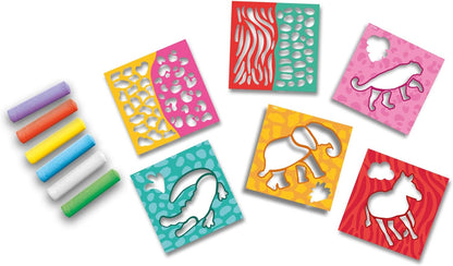 SES Creative 02204 Playground Chalk Safari, White, 1 stück (1er Pack