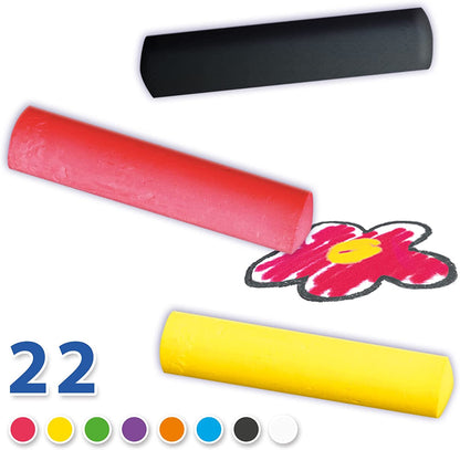 SES Creative 02205 Playground Chalk 22pcs Bucket