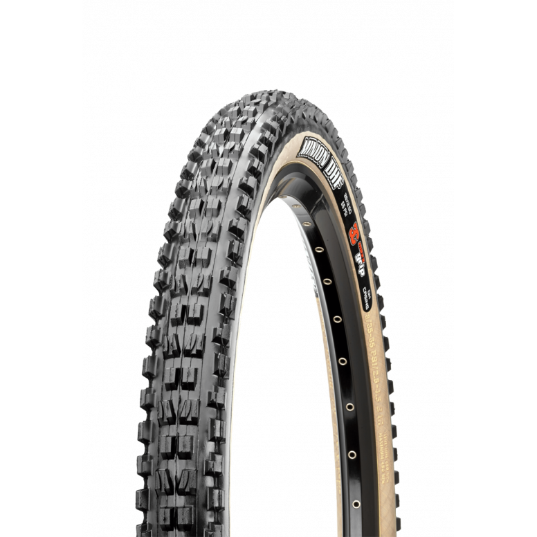 Maxxis Minion DHF 27.5 x 2.50WT 60 TPI Folding Dual Compound EXO Tubeless Tanwall Tyre