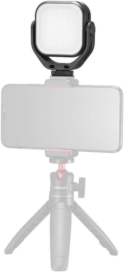 Ulanzi VIJIM VL66 Bi-Colour Mini LED Lamp Rotatable for Smartphone and Camera with Adjustable Colour Temperature 2500 K - 6500 K and 2000 mAh Battery USB-C Soft Light Lighting Video Light