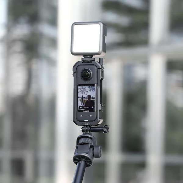 ULANZI 3197 Protective Aluminium Alloy Metal Vlog Rig / Cage for Insta360 X3 to Protect and Add Accessories - Black