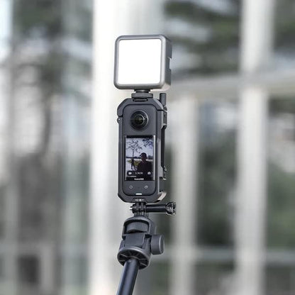 ULANZI 3197 Protective Aluminium Alloy Metal Vlog Rig / Cage for Insta360 X3 to Protect and Add Accessories - Black