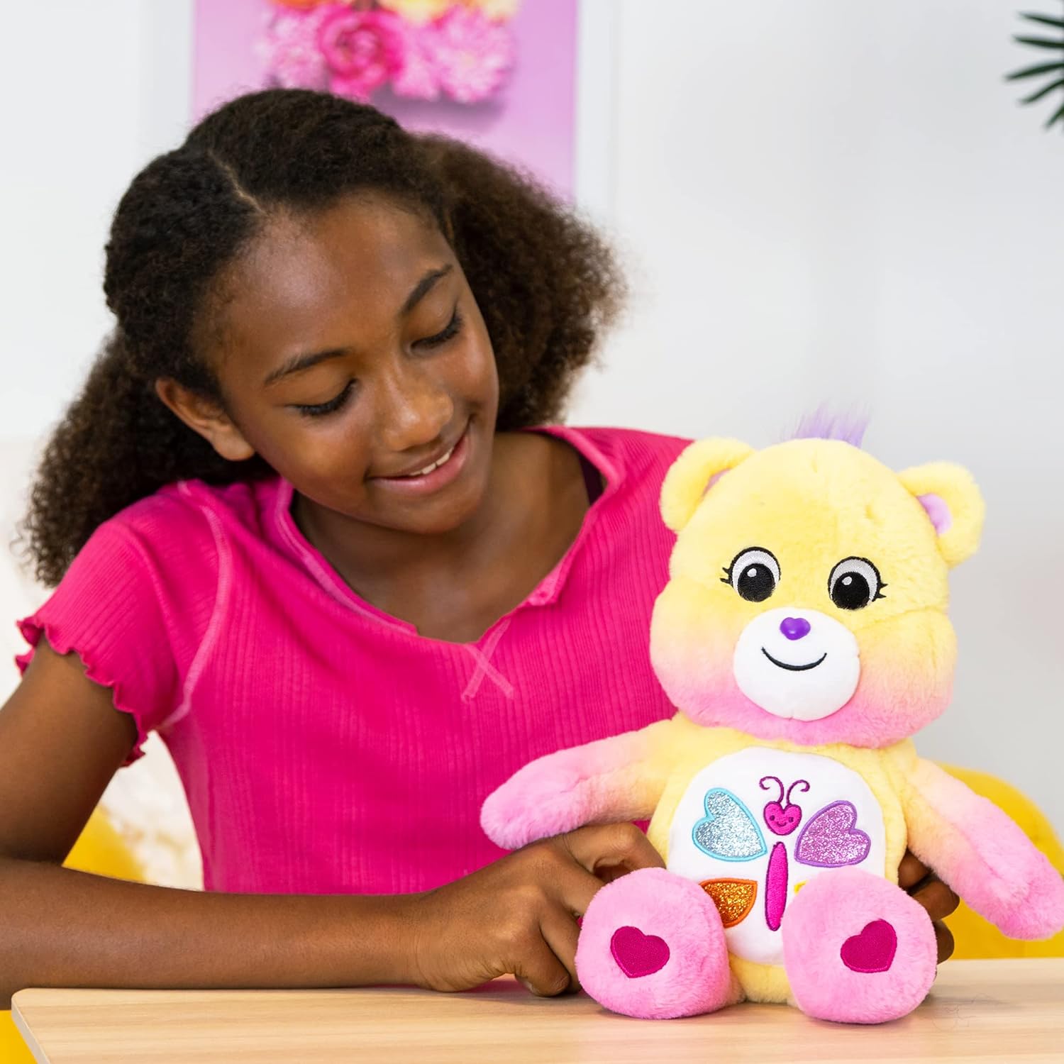 Care Bears | Beruhigender Herzbär (parfümiert) 35 cm mittelgroßer Plüsch | niedliches Spielzeug zum Sammeln, Kuscheltiere für Kinder, Stofftiere für Mädchen Jungen, süße Teddys, geeignet für Mädchen