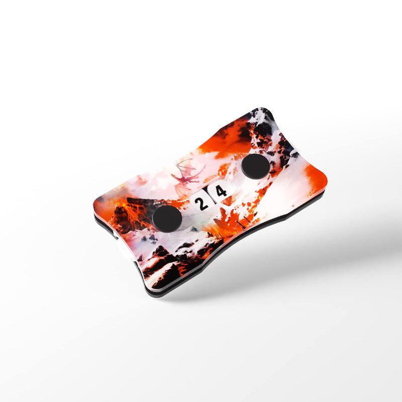 Double Life Counters | Double Dials Mountain Design | Count Life or Victory Points | Use with Tabletop Games, Collectible Card Games and Living Card Games | Premium Acrylic | Made by Gamegenic Mountai