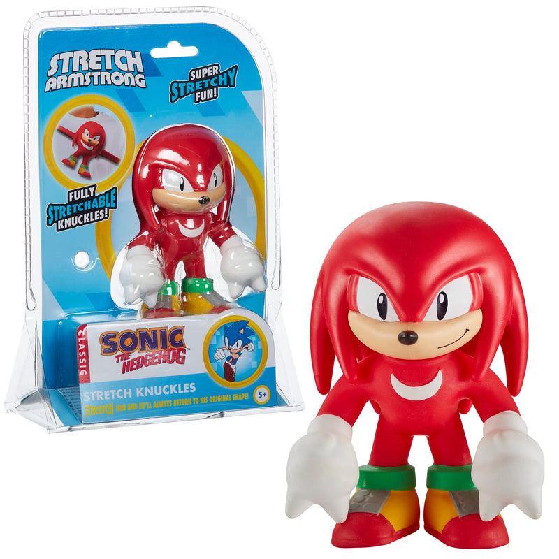 Character Options ltd 07938 Stretch Sonic Knuckles Toy. Amazing Stretchy Fun. Perfect Christmas OR Birthday Present for Boys and Girls, Multi-Color