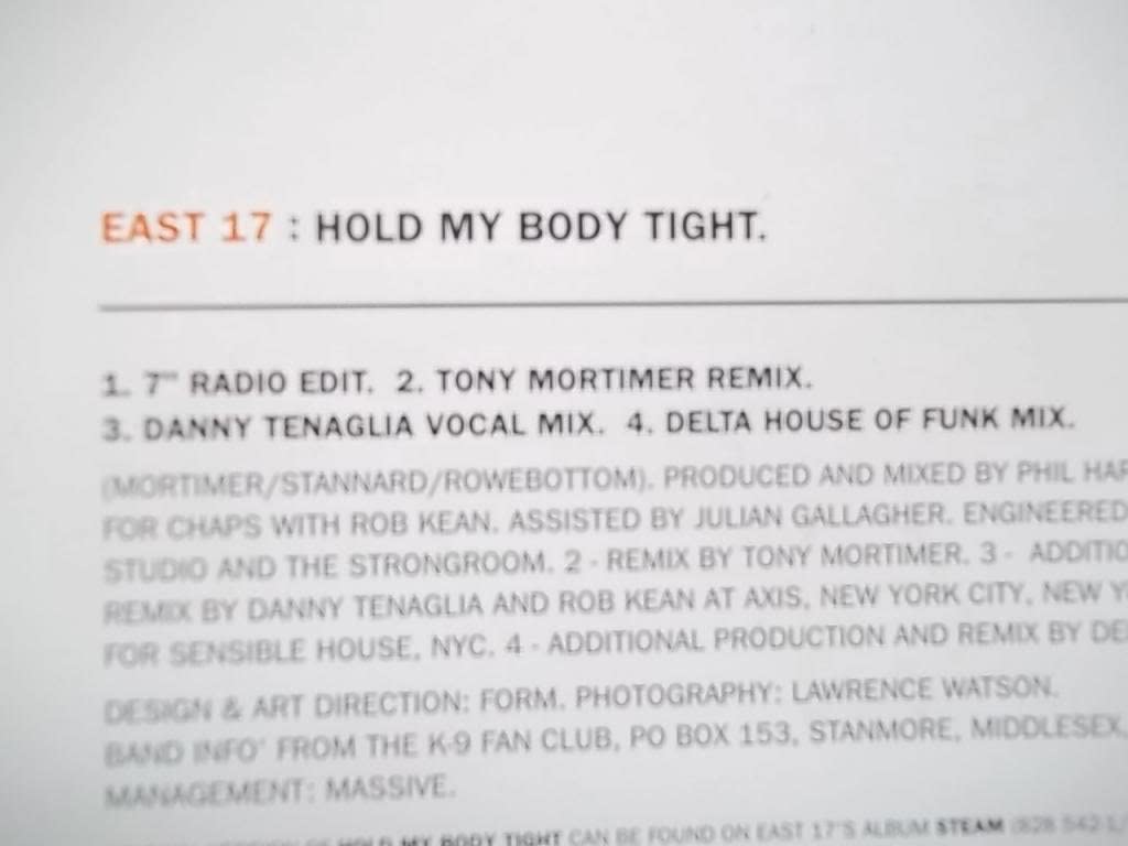 Hold My Body Tight