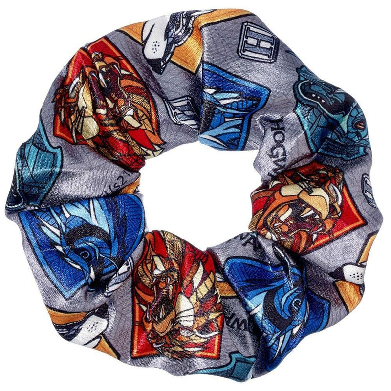 Harry Potter-  Hogwarts House Crest Hair Scrunchie