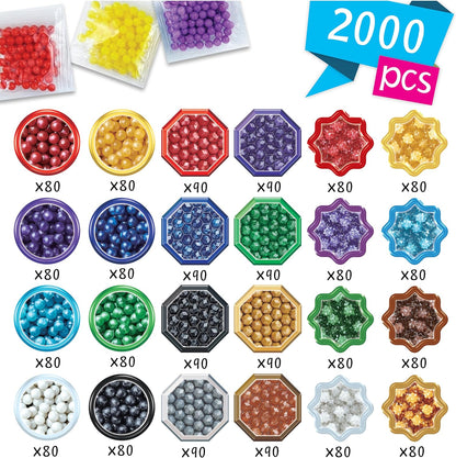 Aquabeads Shiny Bead Pack, Multicolour, Art & Craft Bead kit 31995