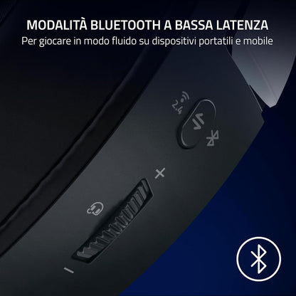 Razer Kaira HyperSpeed (licenza Playstation) - Cuffie da gioco wireless per Playstation - 2,4 HyperSpeed e Bluetooth (Triforce 50mm, microfono HyperClear, USB, multipiattaforma) Bianco