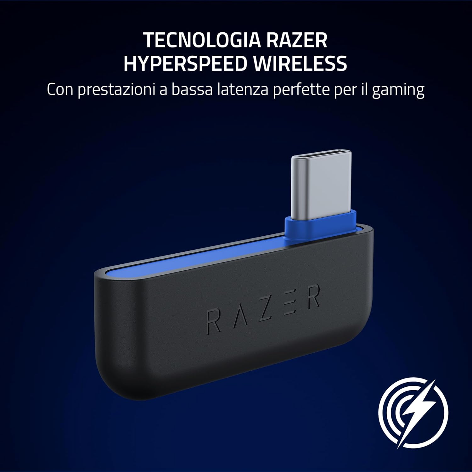 Razer Kaira HyperSpeed (licenza Playstation) - Cuffie da gioco wireless per Playstation - 2,4 HyperSpeed e Bluetooth (Triforce 50mm, microfono HyperClear, USB, multipiattaforma) Bianco