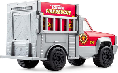 Tonka Steel Classics | Rescue Truck | Kids Emergency Vehicle Truck Gift Toys for Boys Girls, Vehicle Toys for Creative Play, Motor Skill Development, Red, Suitable for Kids Ages 3+ | Basic Fun 06189