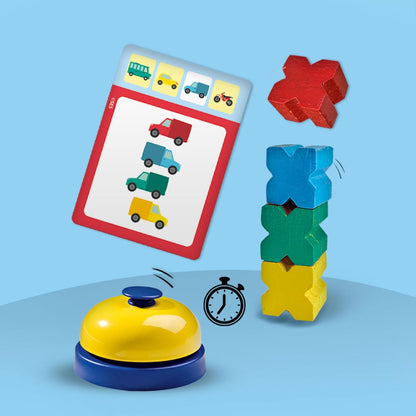 SES Creative-& Go-Ludo-quartett-rasende Wrap&Go Viajar-Parchís-El Juego de Las familias-Bloques de Velocidad (02236