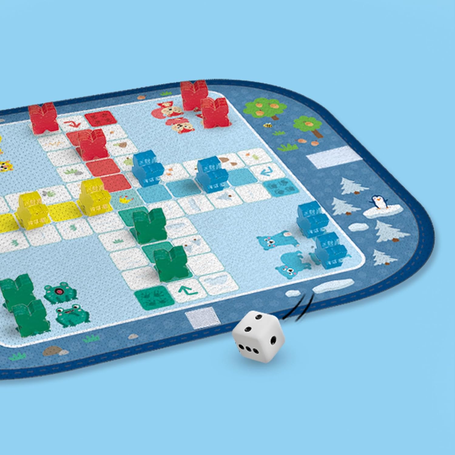 SES Creative-& Go-Ludo-quartett-rasende Wrap&Go Viajar-Parchís-El Juego de Las familias-Bloques de Velocidad (02236