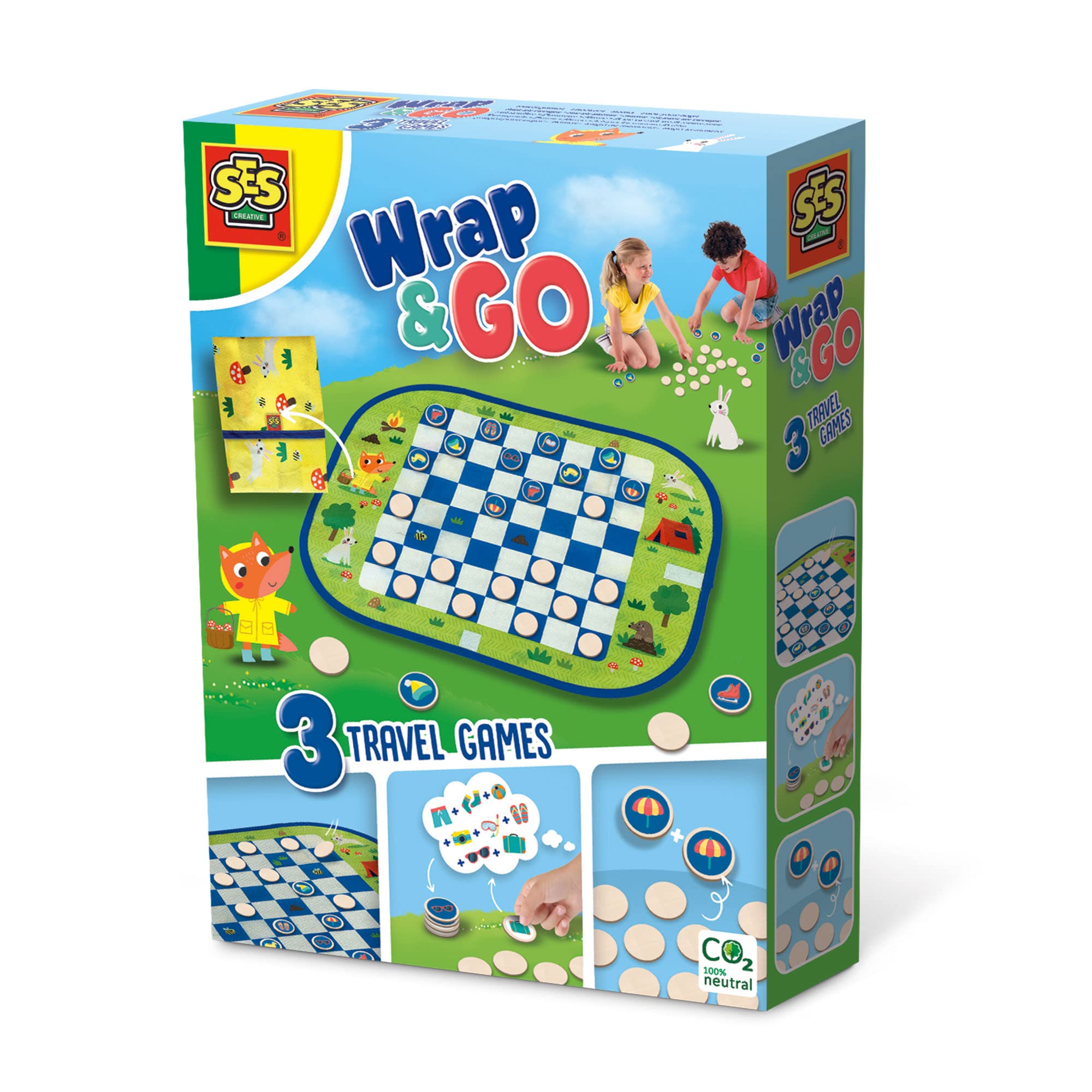 SES Creative- Wrap&Go Viajar-Damas-Juego de Memoria-Hago la Maleta (02237