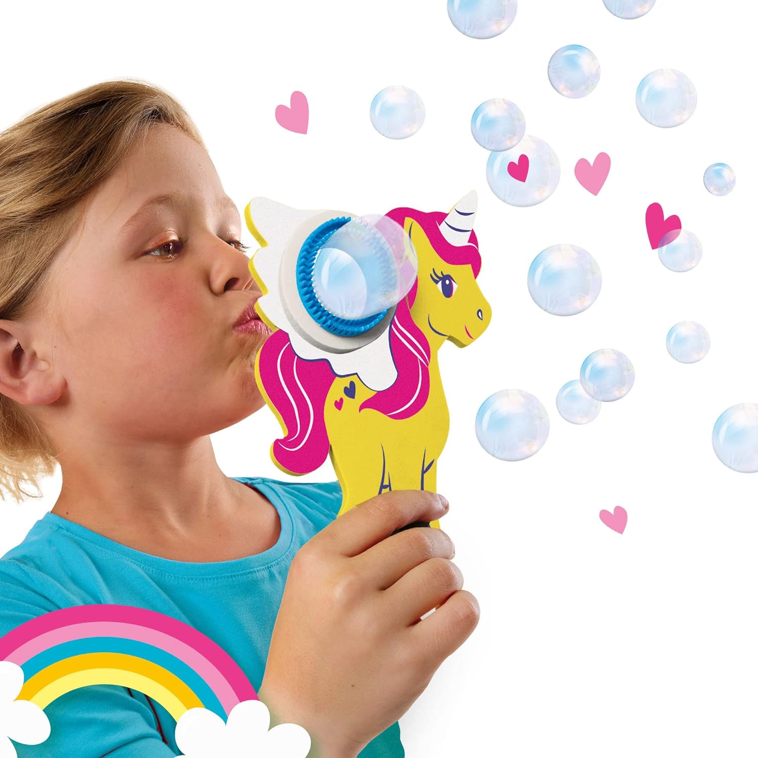 SES Creative 02278 Einhorn-Seifenblasen – Magische Seifenblasen für Kinder