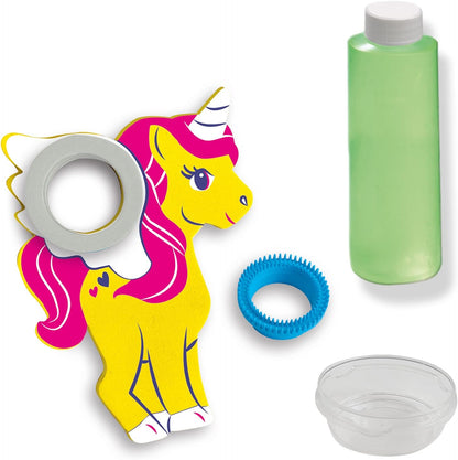 SES Creative 02278 Einhorn-Seifenblasen – Magische Seifenblasen für Kinder
