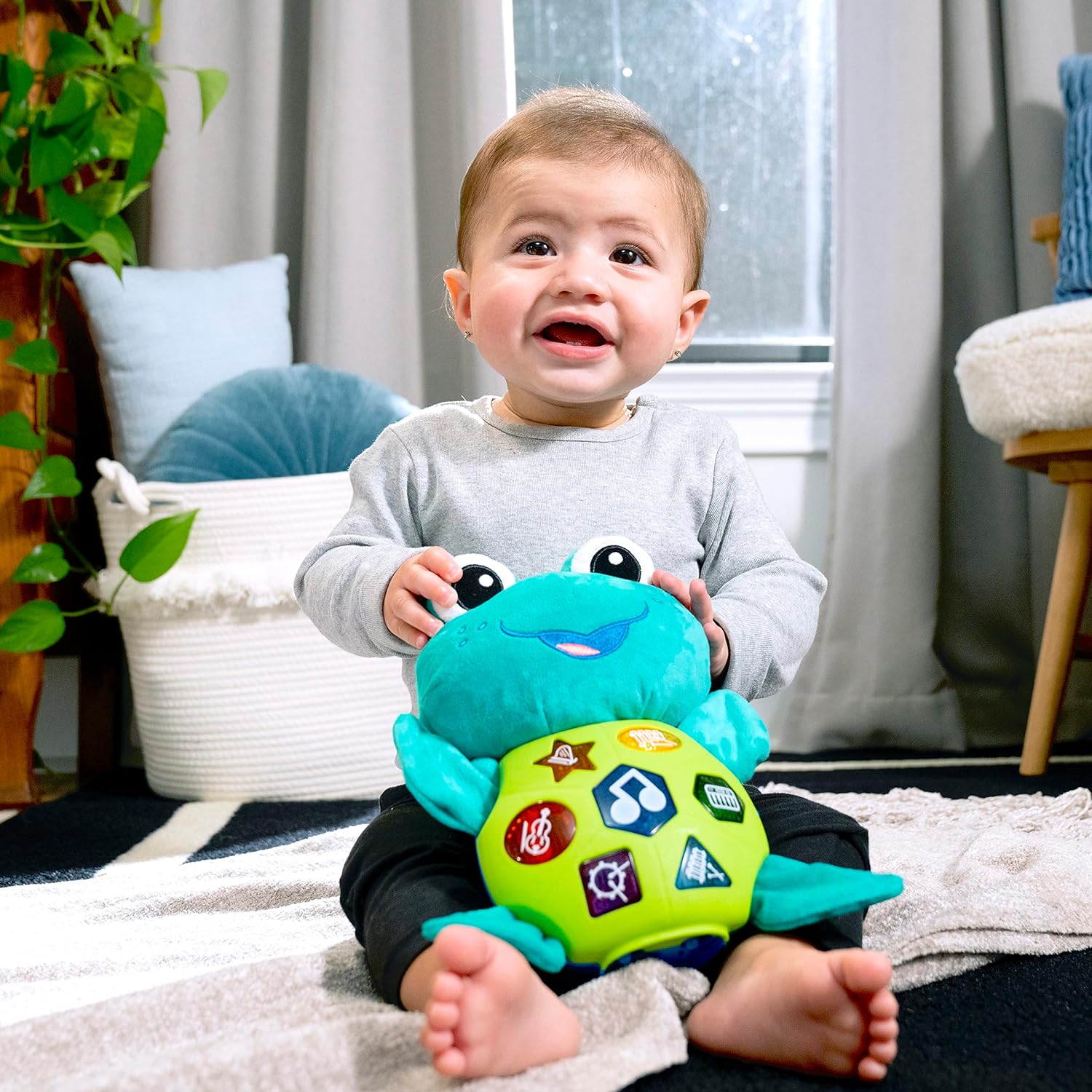 Baby Einstein, Ocean Explorers, Peluche Neptune, Juguete para el descubrimiento musical, a partir de los 6 meses