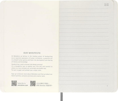 Moleskine Smart Notebook, Smart Writing System, Smart Notebook with Soft Cover, Ruled Pages and Elastic Closure, Pocket Size 9 x 14, Colour
