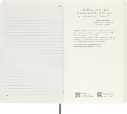 Moleskine Smart Notebook, Smart Writing System, Smart Notebook with Soft Cover, Ruled Pages and Elastic Closure, Large Format 13 x 21, Colour