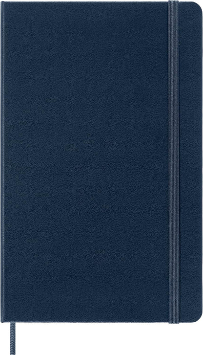 Moleskine Smart Notebook, Smart Writing System, Smart Notebook with Hard Cover, Ruled Pages and Elastic Closure, Large Format 13 x 21, Sapphire Blue Colour